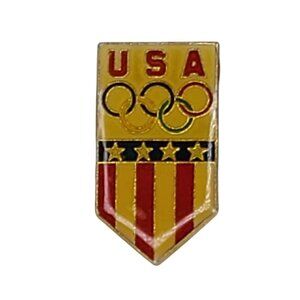 1992 Albertville Winter Olympic Games USA NOC Pin From JC Penny Collectors Set